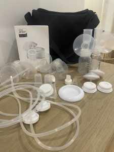 PHILIPS AVENT Comfort Double Electric Breast Pump ACCESSORIES AND BAG