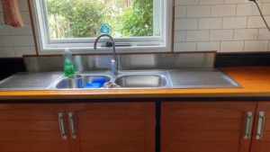Kitchen Sink & timber mount