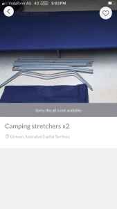 2 Low-line 1 single bed camper Stretchers