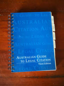 Australian Guide to Legal Citation Third Edition