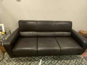 Leather lounge - 3 seater