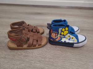 Toddler Leather walkmates sandals & paw patrol velcro shoes size 5&6