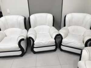 white leather sofa set for sale