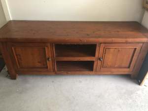 Solid TV unit with loads of storage - FREE
