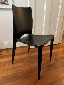 Set of 4 Black Dining Chairs