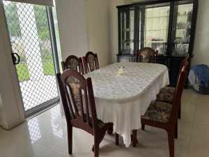 Dining table and 6 chairs - free