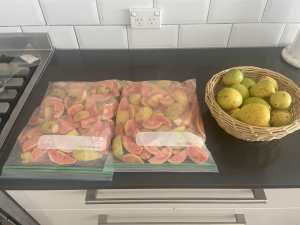 Fresh guavas
