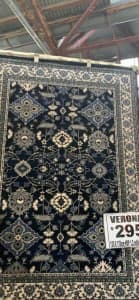 Traditional Floor Rugs transitional Persian Inspired Navy 1.2 x 1.7m