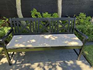 Outdoor Black Garden Seat