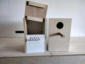 Neophema ( small parrot) nesting boxes. 