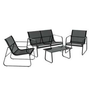 Gardeon Outdoor Sofa Set Lounge Setting Textilene Table and Chairs Ga