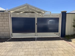 Aluminium slats/gates and privacy screen panels pool pump covers 