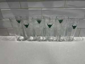 SET OF 6 X FAT YAK ALES PINT BEER GLASSES - GREAT CONDITION!