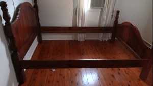 Very strong king bed. Missing slats