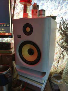 Krk rokit 7 studio monitors (PAIR) & Focusrite audio interface.