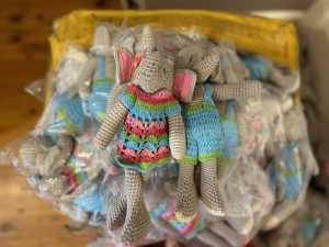 Crochet Knit elephant toy dolls bulk