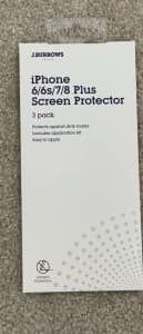 iPhone 6, 6S, 7 & 8 Plus Glass Screen Protector - 2 Pack