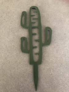 Green plastic Cactus shaped plant trellis