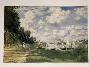 The Marina at Argenteuil by Monet 71x51cm Art Print NEW Perfect