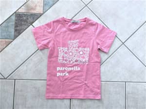 NEW Girls Size 130 (6 - 7) Pink T Shirt Tshirt Top Paronella Park