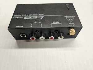 Behringer PP400 Phono Preamp Ultra Compact Turntable Preamp 