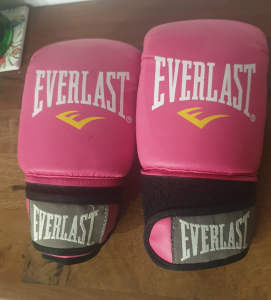 New pink everlast boxing training gloves - small 
