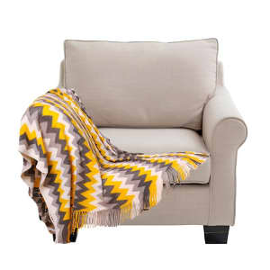 SOGA Acrylic Zigzag Throw Blanket