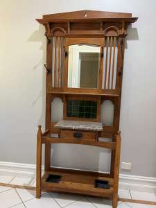 Marble Top Hallstand with Mirror