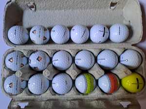 Taylormade Golf Balls Mint or near mint Lot of 18