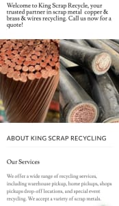 Wanted: Scrap Copper Recycling/ Same day pick up/ Competitive prices 