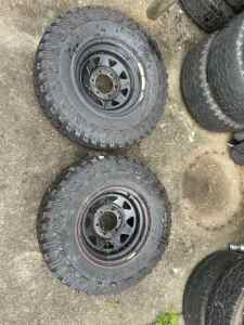 Sunraysia rims with mud tyres