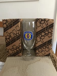 Vintage Fosters Lager Beer Glasses