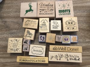 Beautiful card making stamp collection