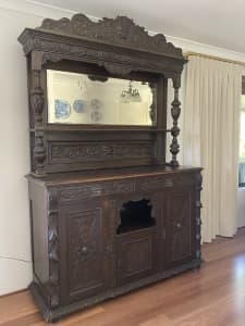 Antique English oak dresser