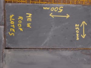 Roof Slate Tiles -  New.   Size 500mm x 250mm