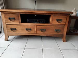 TV CABINET SOLID WOOD