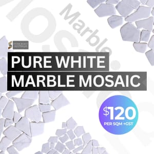 PURE WHITE MARBLE MOSAIC