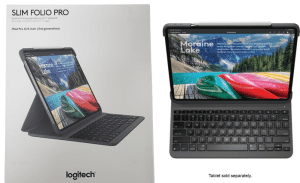 New Logitech SLIM FOLIO PRO for iPad Pro 12.9 3rd and 4th Gen