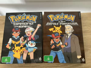 Pokemon Anime Diamond & Pearl & Battle Dimension Seasons 10 & 11 DVDs