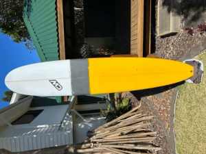 New 9ft Clearwater Malibu surfboard. Plus New FCS2 fins.