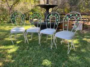 Vintage outdoor table and chairs