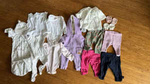 Baby girl clothes bundle size 000 3-6 months