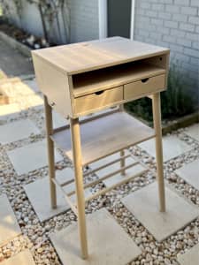 IKEA standing table, laptop station, great table for wfh, good posture