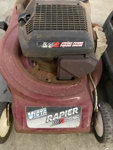 Victor Two Stroke Lawnmower and Talon Line Trimmer