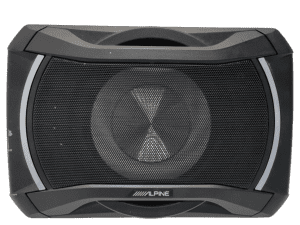 Alpine Under Seat Car Active Amplified Powered Subwoofer System 160W
