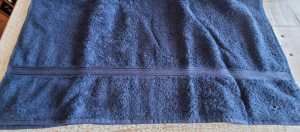Bath Towel. Brand New. Dark Blue. 590mm W x 1200mm L.