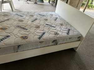 Double bed- white wood
