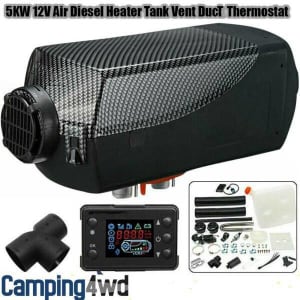 NEW! 5KW 12V Air Diesel Heater Tank Vent Duct Thermostat Caravan LCD