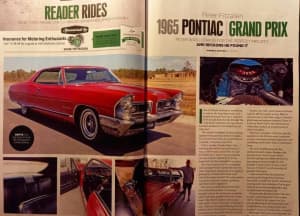 FreePostage. 1965 Pontiac Grand Prix. 2 Page Article. sdfuc478. 
