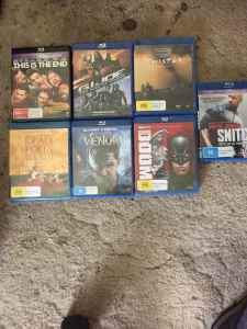 blurays for sale all $5 each